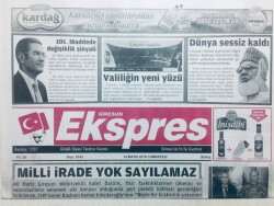 Giresun Ekspres Gazetesi 14 Mayıs 2016 - Canikli 101. Maddede Değişiklik Sinyali GZ43204 - 1