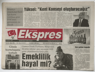 Giresun Ekspres Gazetesi 14 Şubat 2006 - Görele Kurtuluşunu Kutladı GZ3632 - 1
