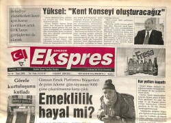 Giresun Ekspres Gazetesi 14 Şubat 2006 - Hurşit YükselKent Konseyi Oluşturacağız GZ101452 - 1