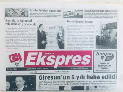 Giresun Ekspres Gazetesi - 14 Şubat 2014 - Giresunun 5 Yılı Heba Edildi GZ46339 - 1