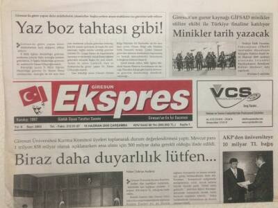 Giresun Ekspres Gazetesi 15 Haziran 2005 - Biraz Daha Duyarlılık Lütfen GZ32258 - 1