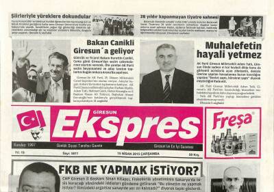 Giresun Ekspres Gazetesi 15 Nisan 2015 - FKB Ne Yapmak İstiyor ? GZ84842 - 1