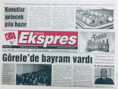 Giresun Ekspres Gazetesi 15 Şubat 2006 - Görelede Bayram Vardı GZ41390 - 1