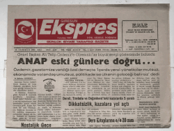 Giresun Ekspres Gazetesi 15 Temmuz 2003 - ANAP Eski Günlere Doğru GZ5731 - 1