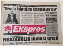Giresun Ekspres Gazetesi - 16 Nisan 2013 - Fiskobirlik İhalesi İptal ! - GZ43697 - 2