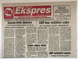 Giresun Ekspres Gazetesi 16 Temmuz 2004 - Bakan Pepe Alucrada GZ5337 - 2