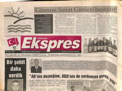 Giresun Ekspres Gazetesi 17 Ekim 2007 - Vali Taşkesen , Çıkrıkkapı Ve Çakrakta İncelemelerde Bulundu GZ109407 - 1