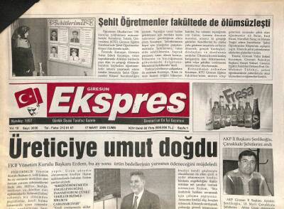 Giresun Ekspres Gazetesi 17 Mart 2006 - Lig Sonuncusunu Yenemedik GZ108817 - 1