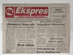 Giresun Ekspres Gazetesi 17 Temmuz 2003 - Yayla Arazisine Kaçak Ev Yaptılar GZ5894 - 1