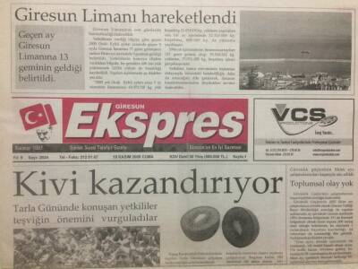 Giresun Ekspres Gazetesi 18 Kasım 2005 - Kivi Kazandırıyor GZ32250 - 1
