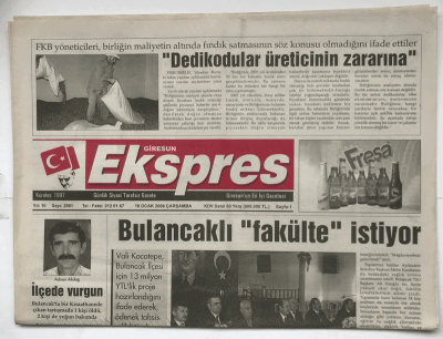 Giresun Ekspres Gazetesi 18 Ocak 2006 - Bulancak Fakülte İstiyor GZ3631 - 1