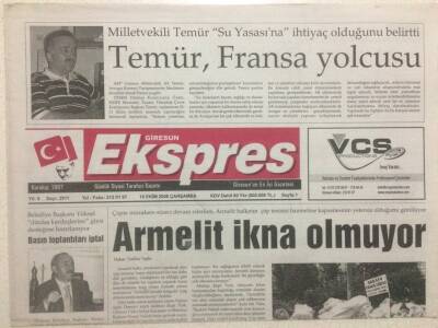 Giresun Ekspres Gazetesi 19 Ekim 2005 - Armelit İkna Olmuyor GZ32256 - 1
