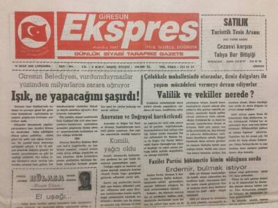 Giresun Ekspres Gazetesi - 19 Ocak 2000 - Mehmet Işık Ne Yapacağını Şaşırdı GZ32185 - 1