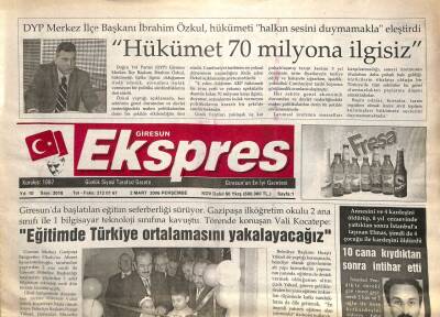 Giresun Ekspres Gazetesi 2 Mart 2006 - Fındıkta Rus Ruleti GZ101465 - 2