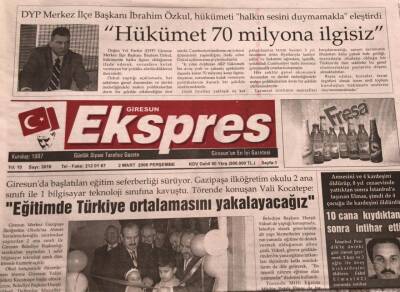 Giresun Ekspres Gazetesi 2 Mart 2006-Fındıkta Rus Ruleti GZ45565 - 2