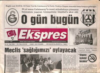 Giresun Ekspres Gazetesi 2 Şubat 2006 - DSP Özür Bekliyor GZ108425 - 1