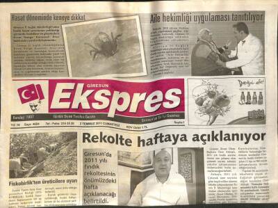 Giresun Ekspres Gazetesi 2 Temmuz 2011 - Aile Hekimliği Tanıtılıyor GZ108807 - 1