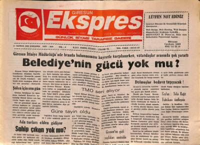 Giresun Ekspres Gazetesi 21 Haziran 2000 - Fuat Ceylan Seka Kağıt Fabrikası Özelleşsin GZ79004 - 1