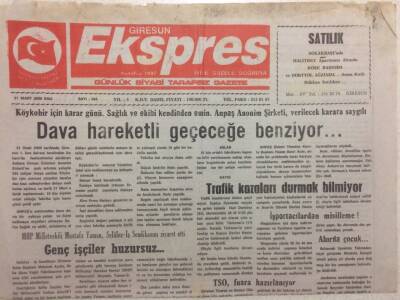 Giresun Ekspres Gazetesi 21 Mart 2000 - Dava Hareketli Geçeceğe Benziyor GZ32278 - 1