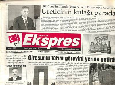 Giresun Ekspres Gazetesi 21 Mart 2006 - Giresunlu Görevini Yerine Getirdi GZ108819 - 1