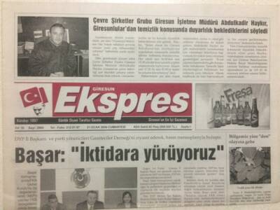 Giresun Ekspres Gazetesi 21 Ocak 2006 - Başar İktidara Yürüyoruz GZ32261 - 1