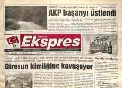 Giresun Ekspres Gazetesi 21 Şubat 2006 - Giresun Kimliğine Kavuşuyor GZ101457 - 2