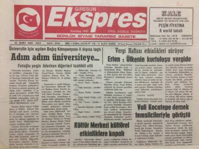 Giresun Ekspres Gazetesi - 22 Mart 2005 - Adım Adım Üniversiteye GZ32160 - 1