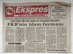 Giresun Ekspres Gazetesi 23 Haziran 2004 - FKBnin İdam Fermanı GZ5547 - 1