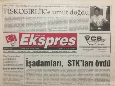 Giresun Ekspres Gazetesi 24 Ekim 2005 - Fiskobirlike Umut Doğdu GZ32154 - 1