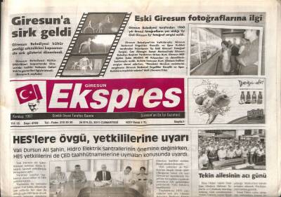 Giresun Ekspres Gazetesi 24 Eylül 2011 - HESlere Övgü GZ108447 - 1