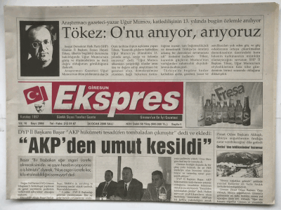 Giresun Ekspres Gazetesi 24 Ocak 2006 - Tarihi Maça Kar Engeli GZ3620 - 1