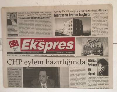 Giresun Ekspres Gazetesi 24 Şubat 2006 - CHP Eylem Hazırlığında GZ8376 - 1