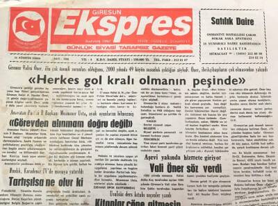 Giresun Ekspres Gazetesi 25 Ağustos Cuma - Anavatan İl Başkanı Muammer Usta Görevden Alınmam Doğru Değil GZ30871 - 1