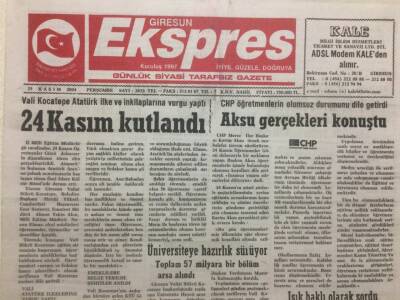 Giresun Ekspres Gazetesi - 25 Kasım 2004 - 24 Kasım Kutlandı GZ32169 - 1