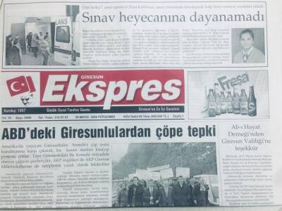 Giresun Ekspres Gazetesi 25 Mayıs 2006 - ABDdeki Giresunlulardan Çöpe Tepki GZ40701 - 1