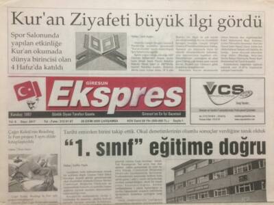 Giresun Ekspres Gazetesi 26 Ekim 2005 - 1. Sınıf Eğitime Doğru GZ32153 - 1