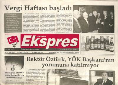Giresun Ekspres Gazetesi 26 Şubat 2008 - Giresun Adası İçin Proje Çalışması GZ101505 - 2