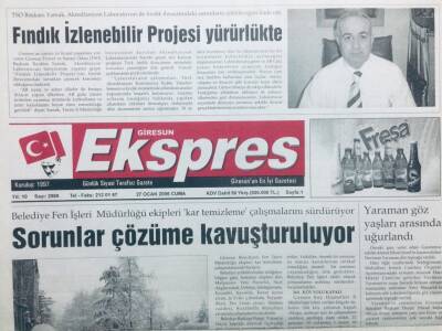 Giresun Ekspres Gazetesi 27 Ocak 2006 - Sorunlar Çözüme Kavuşturuluyor GZ41644 - 1