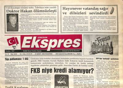 Giresun Ekspres Gazetesi 27 Şubat 2006 - FKB Niye Kredi Alamıyor GZ101464 - 2