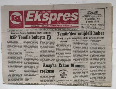 Giresun Ekspres Gazetesi 29 Mart 2005 - DSP Yerelle Buluştu GZ8270 - 1