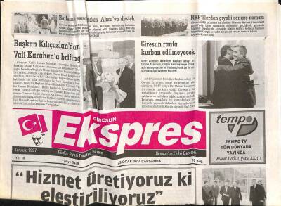 Giresun Ekspres Gazetesi 29 Ocak 2014 - Yaylalarda Tapu Ve Kadastro Sorunu GZ115108 - 1