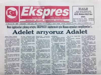 Giresun Ekspres Gazetesi - 3 Kasım 2004 - Üretici Temsilcilerinden Rapor GZ46106 - 2