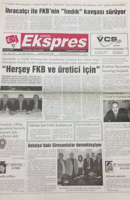 Giresun Ekspres Gazetesi 30 Aralık 2005 Nihat YılmazFiyat Tartışmaları Geride Kaldı GZ30768 - 1