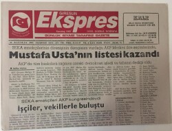 Giresun Ekspres Gazetesi 30 Haziran 2003 - Seka Emekçileri Vekillerle Buluştu - GZ13466 - 1
