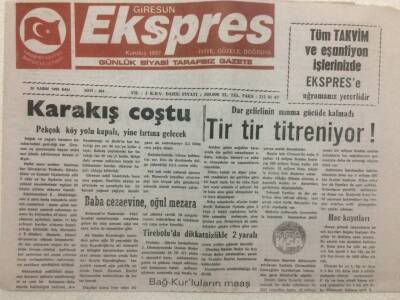 Giresun Ekspres Gazetesi - 30 Kasım 1999 - Karakış Coştu GZ32174 - 1