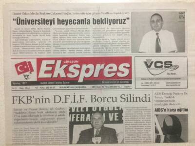Giresun Ekspres Gazetesi 30 Kasım 2005 - FKBnin DFİF Borcu Silindi GZ32235 - 1