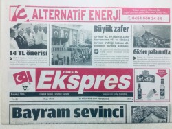 Giresun Ekspres Gazetesi 31 Ağustos 2017 - Çotanaklar İstikrar Peşinde GZ43203 - 2