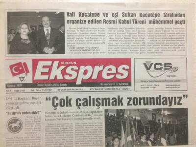 Giresun Ekspres Gazetesi 31 Ekim 2005 - Çok Çalışmak Zorundayız GZ32262 - 1