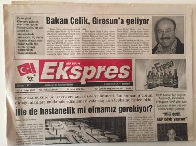 Giresun Ekspres Gazetesi 31 Ocak 2006 - Kar 25 Köyde Geçit Vermiyor GZ31231 - 1