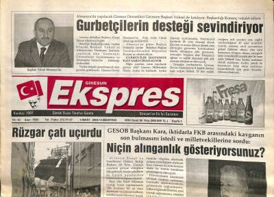 Giresun Ekspres Gazetesi 4 Mart 2006 - Gurbetçilerin Desteği Sevindiriyor GZ101467 - 2